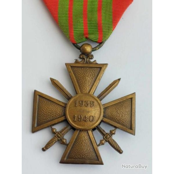 Mdaille croix de guerre 1939-1940 avec palmes WW2