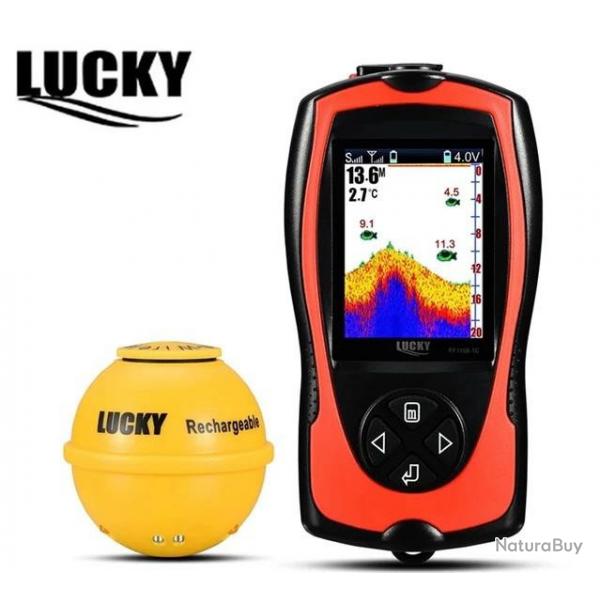 LUCKY Dtecteur de Poisson Portable Transducteur Sonar Capteur Dtecteur de Profondeur d'eau cran L