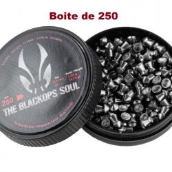 Plombs The Black Ops  « Tête POINTUE » Cal 5.5 mm  Boite de 250