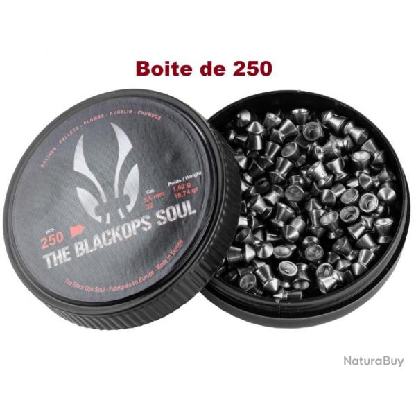 Plombs The Black Ops   Tte POINTUE  Cal 5.5 mm  Boite de 250