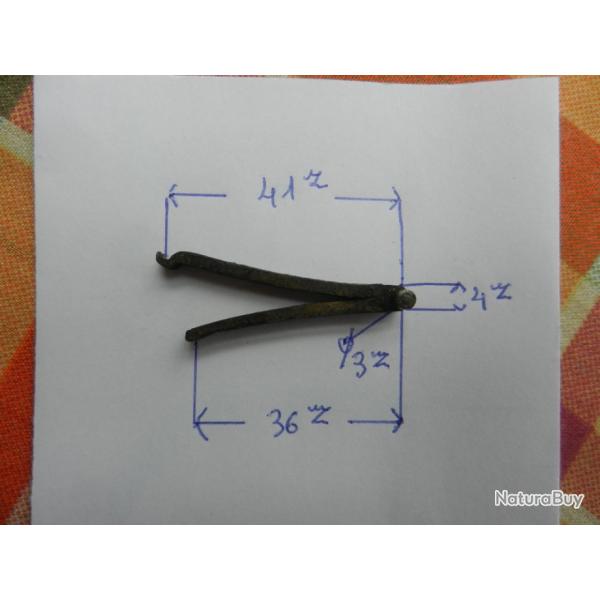 ressort de platine pour fusil de chasse ancien a chiens
