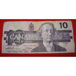 CANADA 10 dollars ottawa  1989 ttb