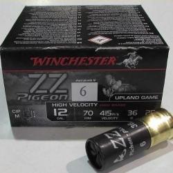 lot de 250 cartouches Winchester ZZ Pigeon , cal 12/70  bourre jupe , 36 grammes, Numero 6