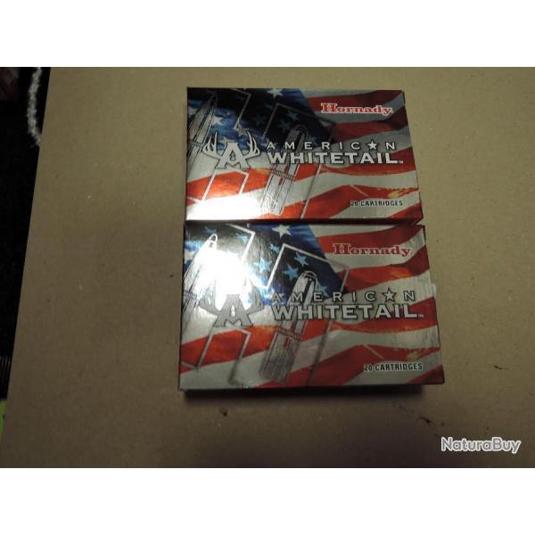 HORNADY Whitetail 30-06 180gr Interlock en lot de 2 boites