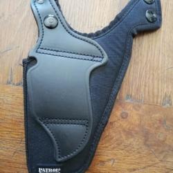 HOLSTER REVOLVER 3/4 POUCES CUIR CORDURA  PATROL EQUIPEMENT REF HOL8