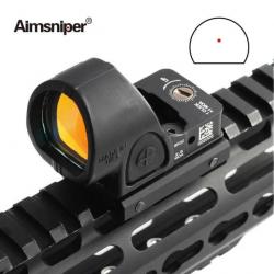 AimSniper Viseur Point Rouge Tactique 2.5 MOA Couleur Noir Rail 20MM -