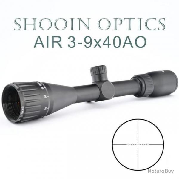 SHOOIN Optics Lunette de Vise 3-9X40 AO Tube 25.4MM Paiement en 3 ou 4 fois