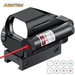 AirsoftPeak Viseur Point Rouge Avec Laser Rail 11MM Paiement en 3 ou 4 fois