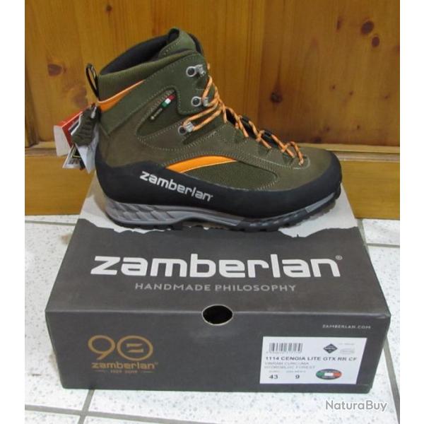 Chaussure Zamberlan  CENGIA LITE GTX RR CF VD FOREST, taille 43