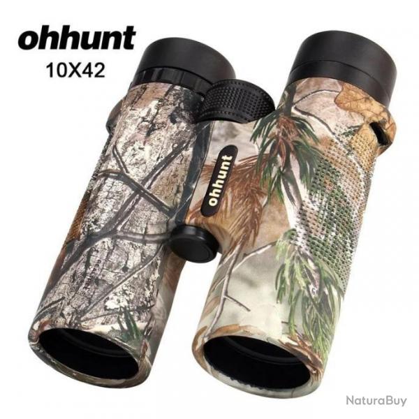 Ohhunt Jumelles 10x42 Camouflage Grand Angle Paiement en 3 ou 4 fois