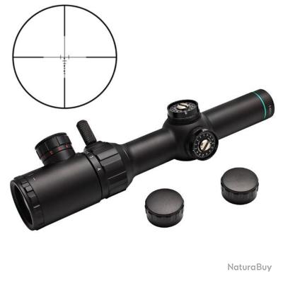 Lunette De Visée SPINA OPTICS 1.2-6x24 IR - Reticule Lumineux - Premier Plan Focal - Pour Chasse/airsoft