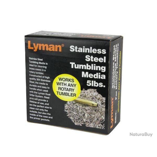 Granuls acier inoxydable Lyman-ROTARY CASE STAINLESS STEEL MEDIA 5LBS #7631375