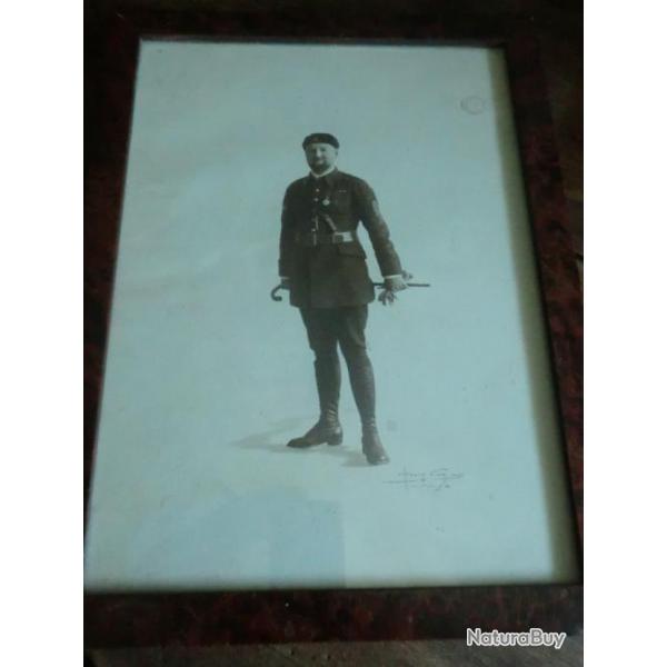 ancien tableaux portrait militaire litho  WW1