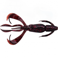 LEURRE SOUPLE CREATURE KEITECH CRAZY FLAPPER 2,8" unité 411 BLACK CHERRY