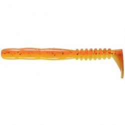 LEURRE SOUPLE Shad REINS FAT ROCKVIBE 4" unité B76 CHIKA ORANGE / G