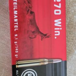 Balle geco neuf boîte de 20 jamais utilisé 9.1g 140gr 270 win ogive teilmantel 2 boites