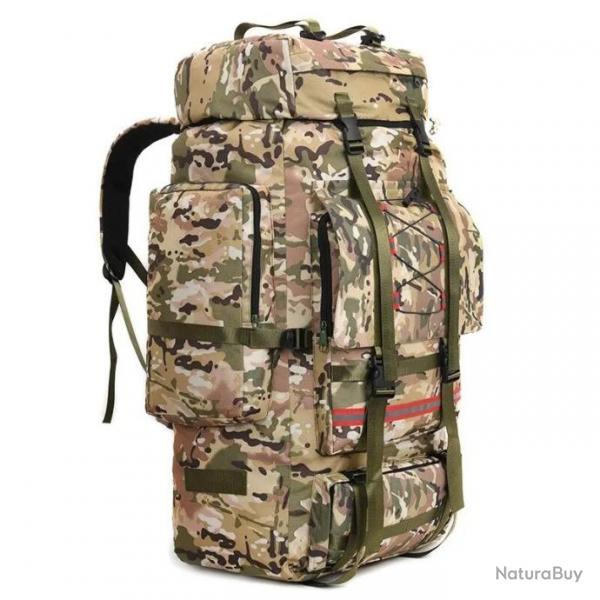 Sac  Dos Grande Capacit 130L pour Camping Randonne Voyage Alpinisme Escalade luger Camouflage