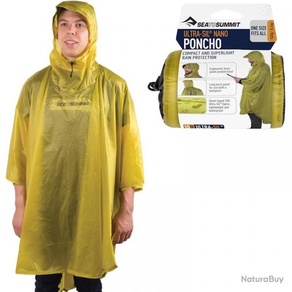 Poncho Sea to Summit 15D Ultra-Sil Nano vert
