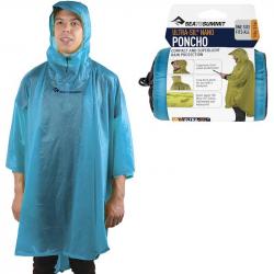 Poncho Sea to Summit 15D Ultra-Sil Nano bleu