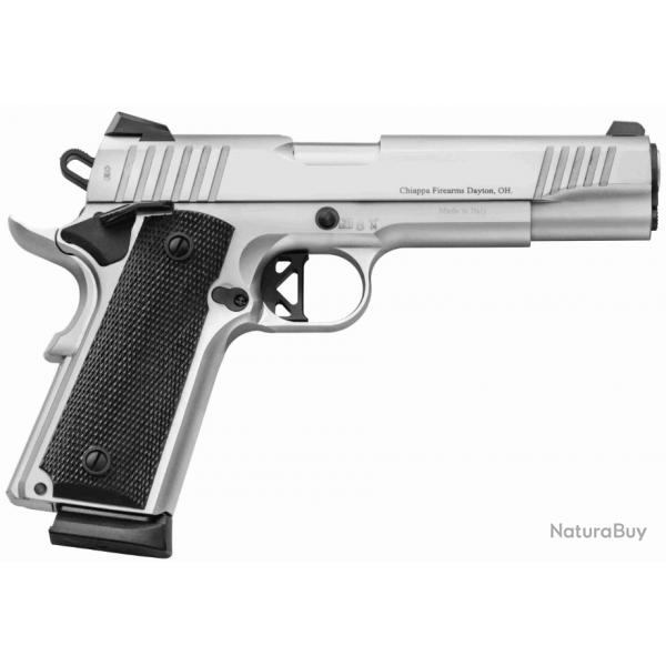 CHIAPPA - PISTOLET CHIAPPA 1911 SUPERIOR GRADE CHROME 9x19MM