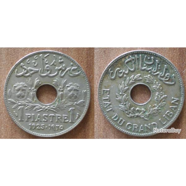 Etat du Grand Liban 1 Piastre 1925 Pice