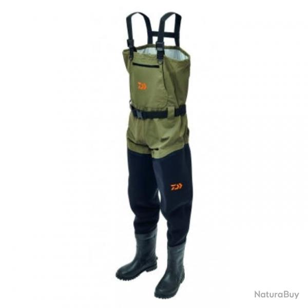 Waders Daiwa respirants hybrides avec bottes - 42-43