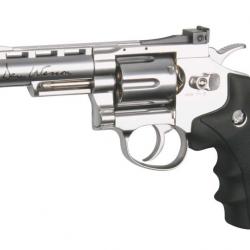 Réplique airsoft revolver Dan Wesson silver 4'' CO2