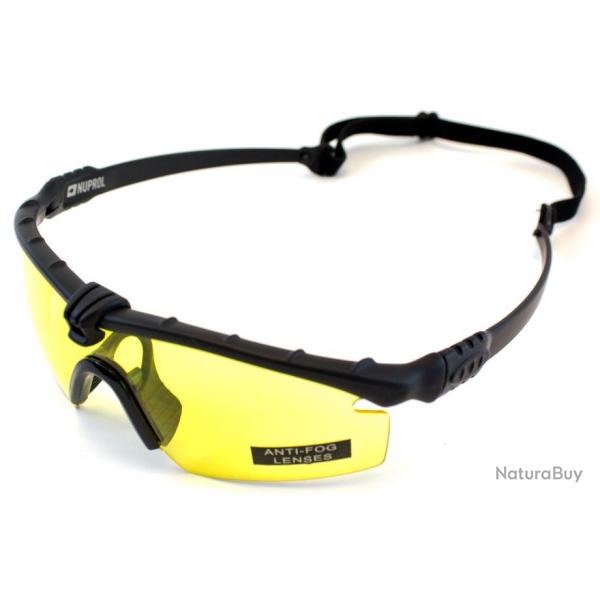 Lunettes Battle Pro Thermal Noir/Jaune - Nuprol