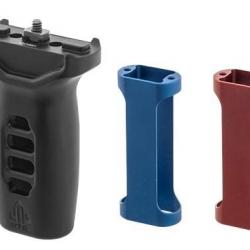 Grip Super slim M-LOK avec inserts rouge et bleu