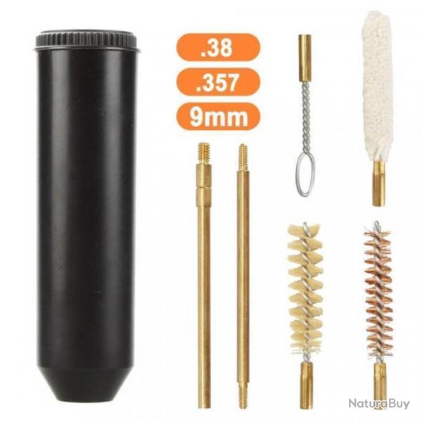 Super !!!! Kit  de nettoyage universel pour pistolet calibre 38 . / 357 / 9 mm