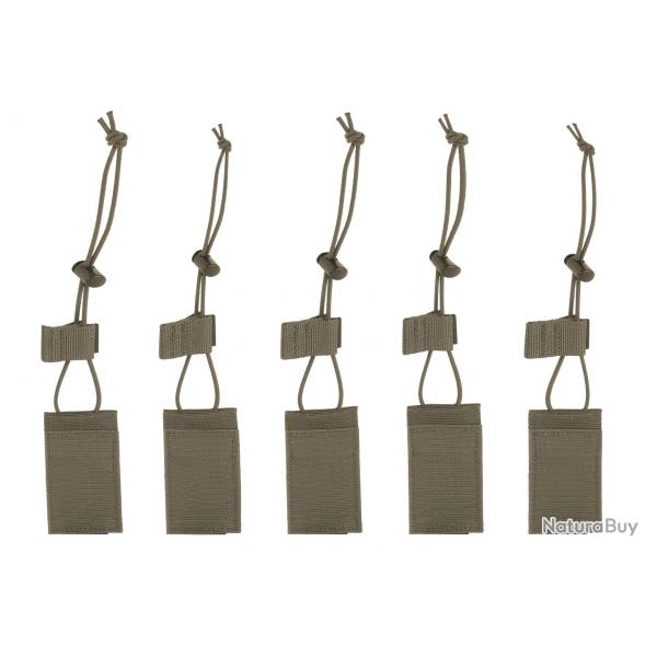 TT bel set - Set de 5 fermetures lastiques pour Porte chargeurs - Olive
