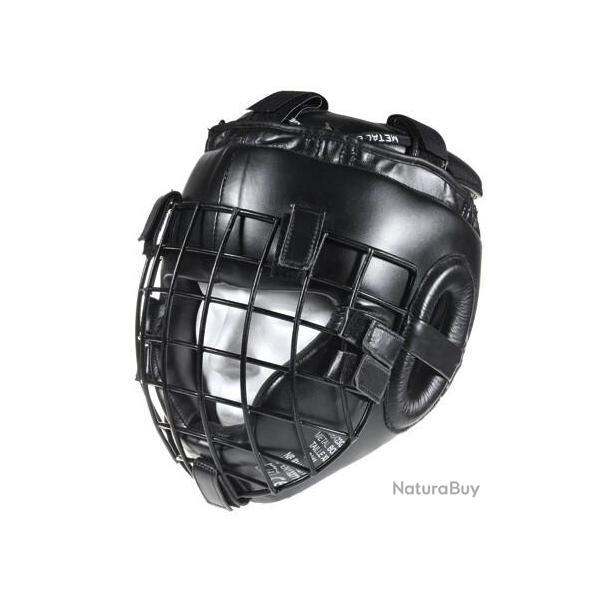 Casque de protection a grille Metal Boxe - Noir - L