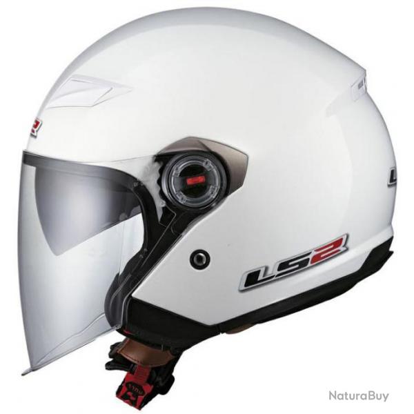 Casque moto jet LS2 track Blanc - Taille S