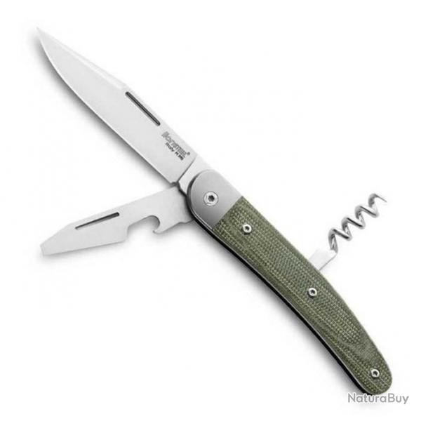 Couteau "Jack 3P", Manche micarta vert [Lionsteel]