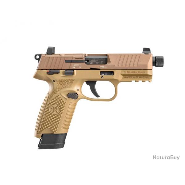 OP TLD-Poing - FN HERSTAL - PISTOLET SEMI AUTOMATIQUE  FN 502 TACTICAL 1X10 + 1X15 FDE/FDE