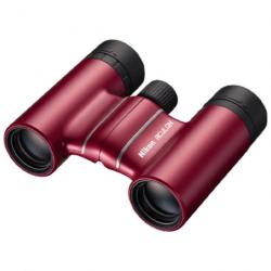 Nikon Aculon T02 10x21 Rouge | Léger et Compact | Vue Claire et Brillante