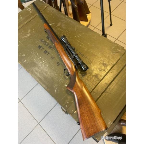 Carabine Winchester Mod.70 pr-64 canon lourd Lothar cal 308 Win avec optique Weaver K4.