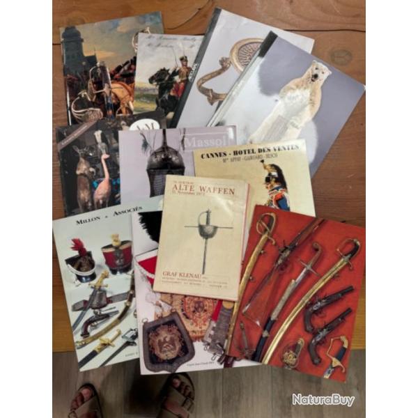 lot de 36 catalogues de vente aux encheres et divers