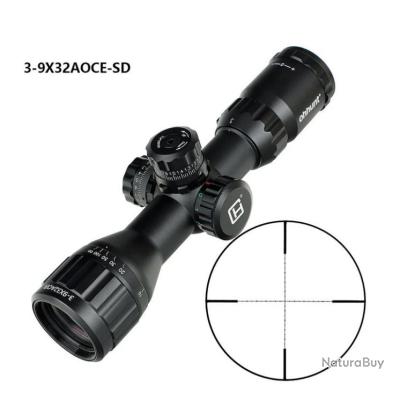 Lunette De Visée Militaire Lunette Visée Aufun Mil-Dot 3-9x40 - Reticule Rouge/vert Pour Chasse Sportive Optique Tactique Anti-buée