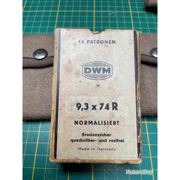 MUNITIONS DWM CAL. 9.3 x 74 R DEMI BLINDEE