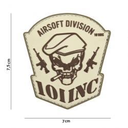 PATCH EN  3D  ET  PVC - AIRSOFT DIVISION  - 101INC