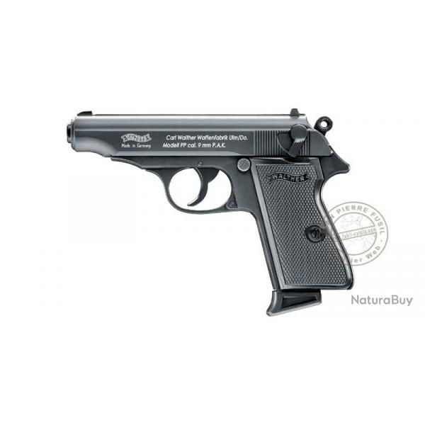 Pistolet alarme WALTHER PP noir Cal. 9mm