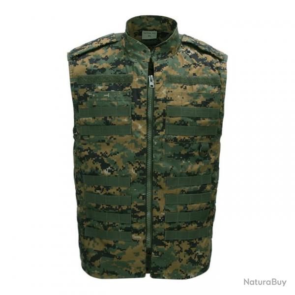 Gilet tactique Recon. (Couleur Camouflage Digital, Taille M-L)