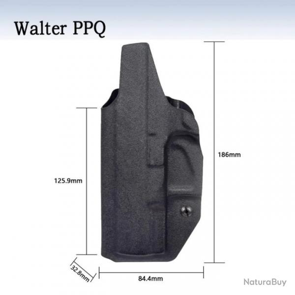 Holster Kydex IWB  l'intrieur de la ceinture droitier - Walther PPQ