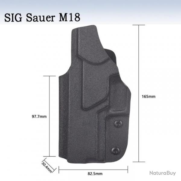 Holster Kydex IWB  l'intrieur de la ceinture droitier - Sig Sauer P320 M18