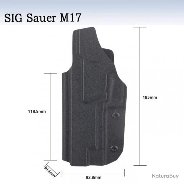 Holster Kydex IWB  l'intrieur de la ceinture droitier - Sig Sauer P320 M17