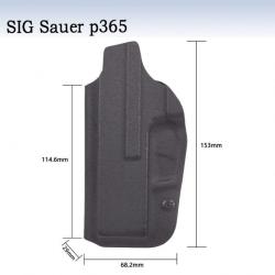 Holster Kydex IWB à l'intérieur de la ceinture droitier - Sig Sauer P365