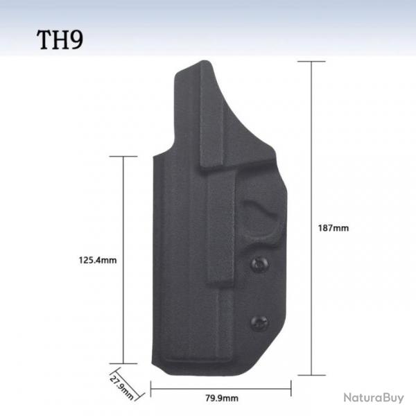 Holster Kydex IWB  l'intrieur de la ceinture droitier - Taurus TH9