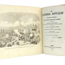 Charles Adam. La guerre d'Italie. 1859. EO avec plans, cartes et portraits