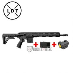 Pack AR-15 LDT 14.5" + Point Rouge Primary Arms 2 MOA + Montage Point Rouge sur Rail Picatinny